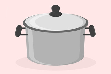 metal saucepan with lid for soup kitchen utensils for cooking item