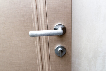 stylish doorknob and door in a design apartment