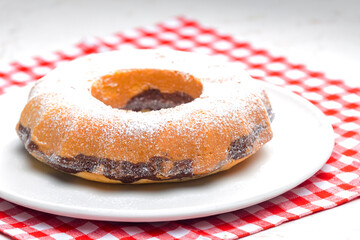 round cake called babovka in Czech