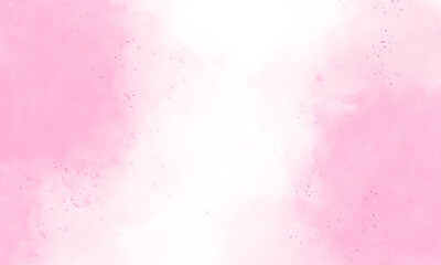 Light pink abstract watercolor background with paper texture. abstract watercolor painting. Pink watercolor ombre leaks and splashes texture on white watercolor paper background.	
