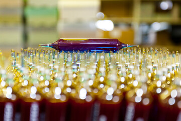 eprouvette et test en laboratoire