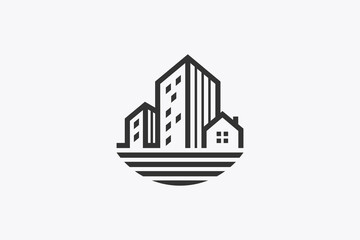 Logo Building house rent apartment