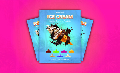 Ice Cream Flyer Design