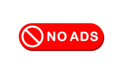 Ad blocker symbol. Vector illustration