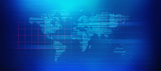 2d illustration world map abstract background
