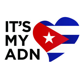 Cuban is my ADN, Cuban flag, la havana
