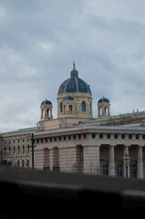 architectural monuments of Vienna in cloudy weather. European culture, historical monuments of architecture. history, architecture of austria