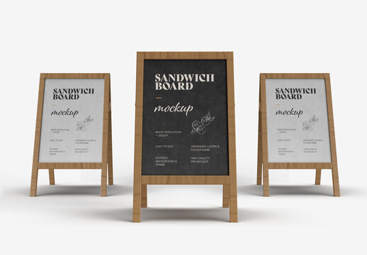Sandwich Board Mockup Design