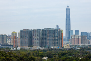 Obraz premium Shenzhen urban city downtown