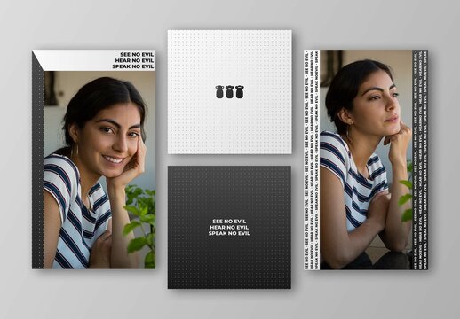 Black and White Social Media Set