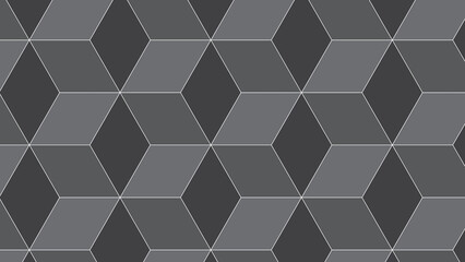 Fototapeta premium Abstract Geometric Cube Pattern Background. Design Perfect For Clothing, Fabric, Kimono, Print