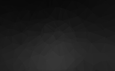 Obraz premium Dark Silver, Gray vector low poly texture.