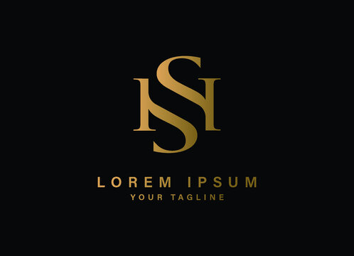 HS luxury modern vector logo design, Brand Logo SH Luxury