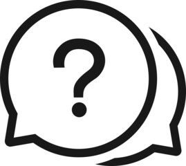 Question mark set of vector isolated icons. Help sign speech bubble. Chat question icon. Question concept.