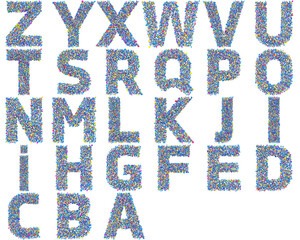 Colorful Spheres Alphabet