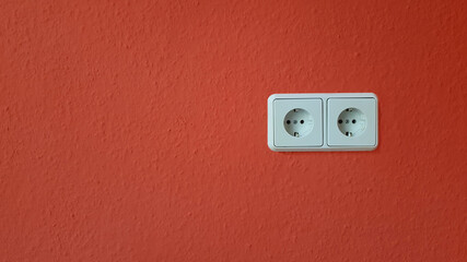 Electric outlets on a wall