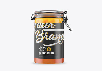 Classic Jam Jar Mockup