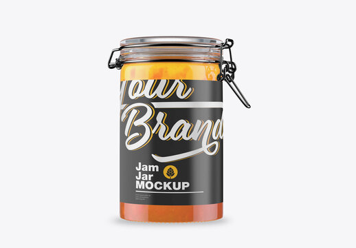 Classic Jam Jar Mockup