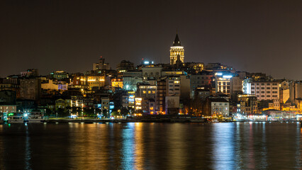 Fototapeta na wymiar city at night Istambul Turkey
