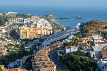 Costa tropical in Andalusia, Spain, la Herradura touristic town with subtropical climate in Europe