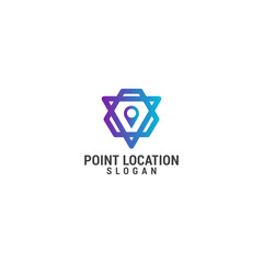 Location point logo icon design template. luxury, premium vector