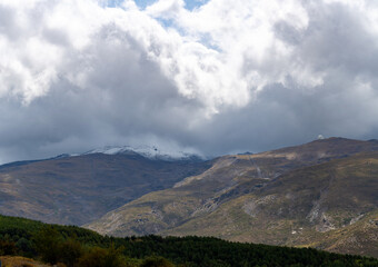 Fototapeta premium Landscapes of National park Sierra Nevada mountains near Malaga and Granada, Andalusia, Spain