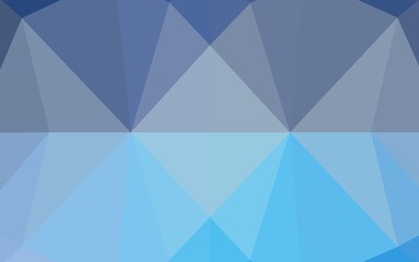 Light BLUE vector polygonal template.