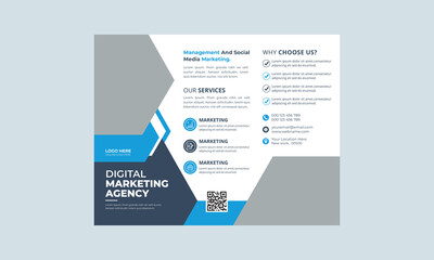 Professional business trifold brochure design