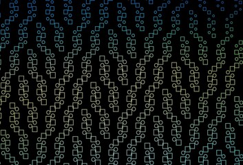 Obraz premium Dark Blue, Yellow vector cover with polygonal style.