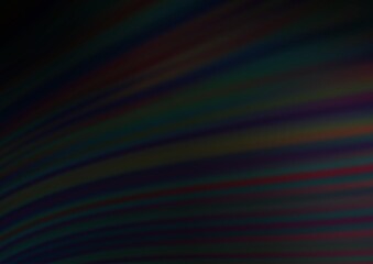 Fototapeta premium Dark Black vector pattern with bent ribbons.