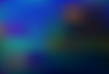 Dark BLUE vector blurred background.