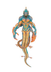 monster of the deep is standing up