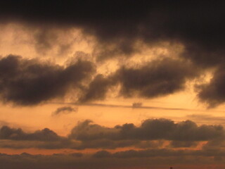 sunset in the clouds