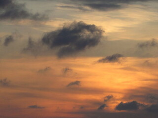 sunset in the clouds