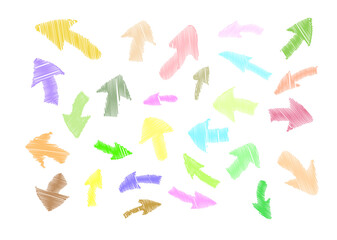 矢印　素材　カラフル