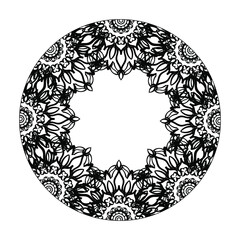 Hand drawn mandala. decoration in ethnic oriental  doodle ornament.