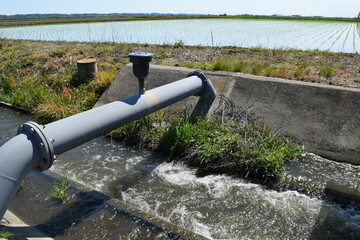 農業用水路兼排水路 茨城県