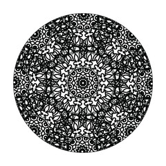 Hand drawn mandala. decoration in ethnic oriental  doodle ornament.