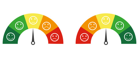 Customer emotion icon. Vector illustration on a white background. eps10
