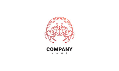 Crab Logo Template