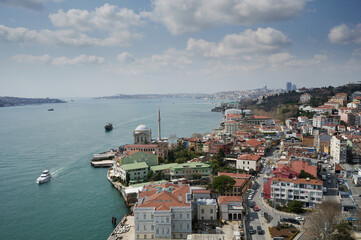 Obraz premium Panorama of Bosphorus in Istanbul