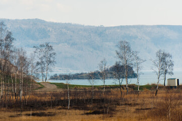 Spring on Circum-Baikal Road to the south of Lake Baikal