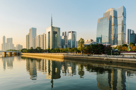 Panoramic Scene of Zhujiang New Town