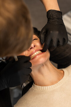 Dental procedure with patient