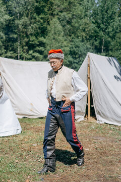 Portrait of a man dressed in vintage clothing