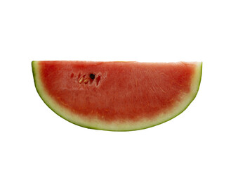 sliced watermelon isolated on white background