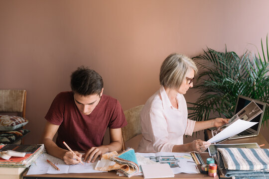 Fashion Artists Designing New Apparel 