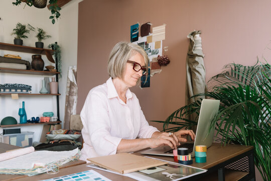 Professional Designer Working On Computer 