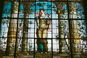 Stained Glass With Religious Motives