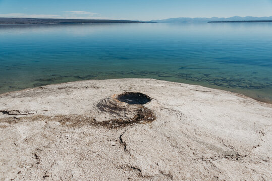 Lakeshore Geyser at Yellowstone National Park.